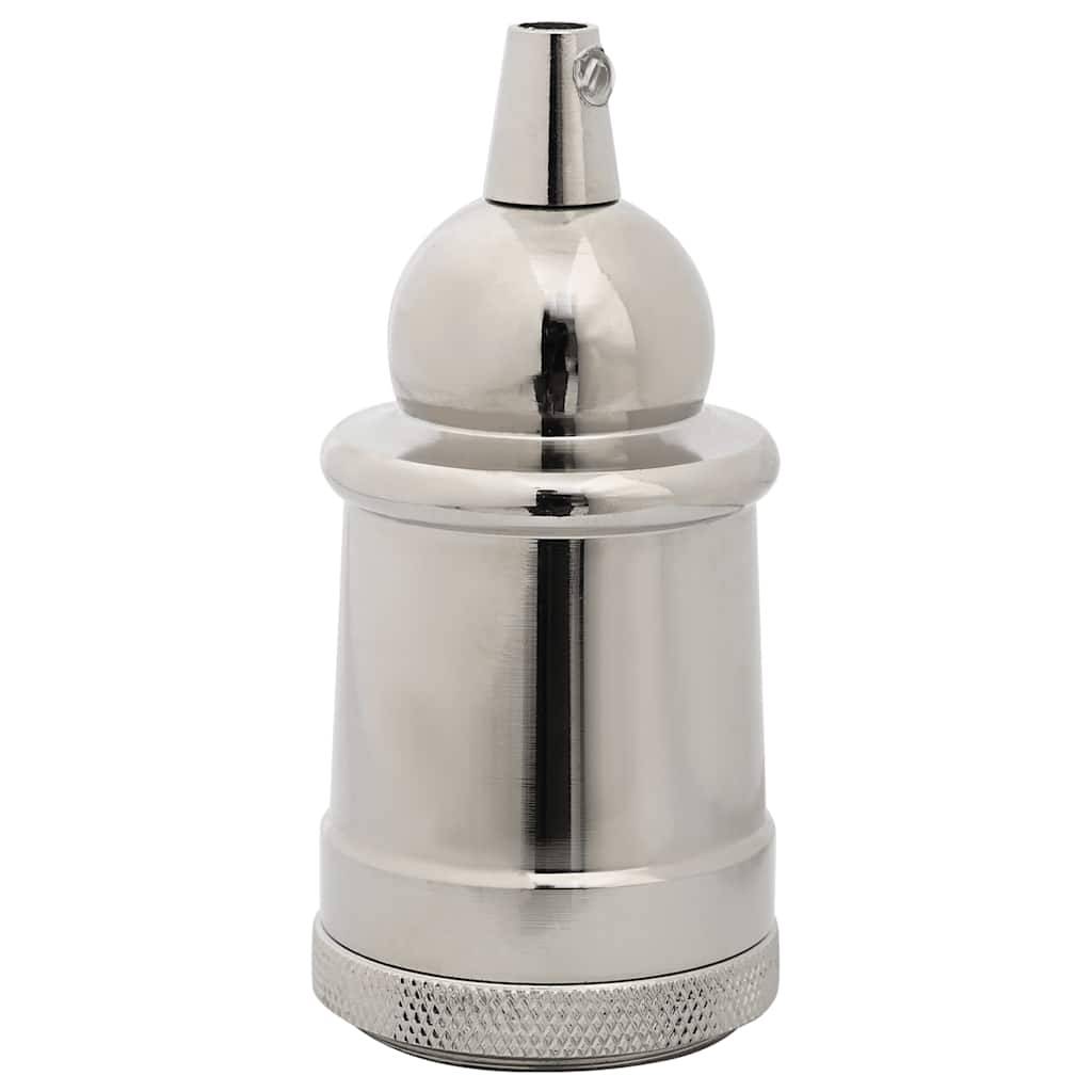 vidaXL Lampenfassungen 2 Stk. Satin-Nickel E27