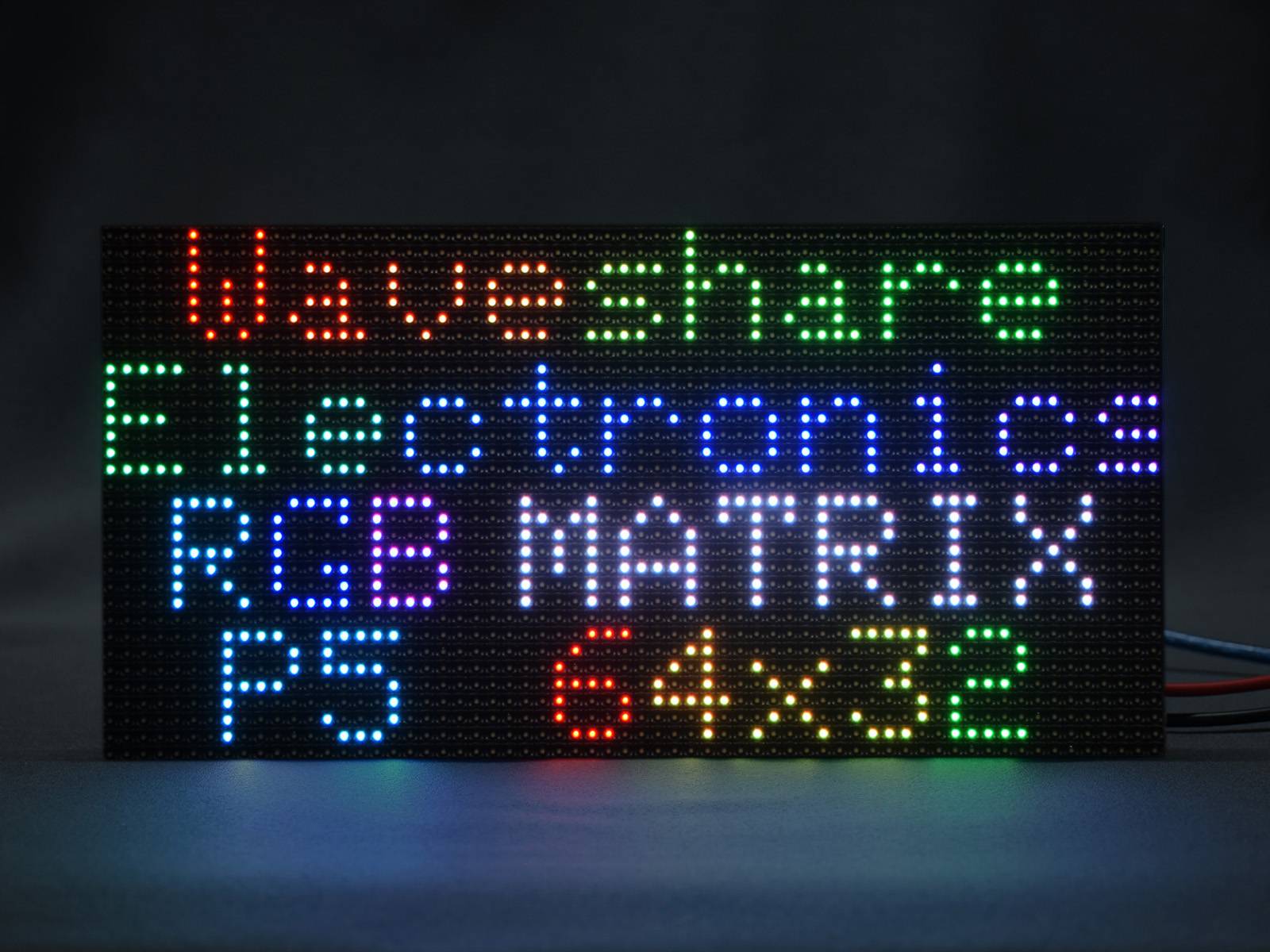 WaveShare RGB Full-Color LED Matrix Panel 64x32 Adjustable Brightness 5mm Pitch