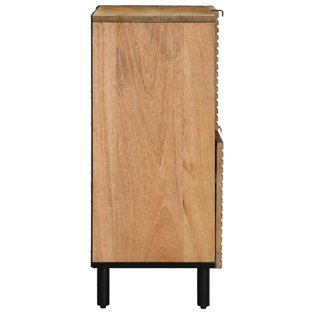 vidaXL Sideboard Braun 80x33x75 cm Massivholz Mango
