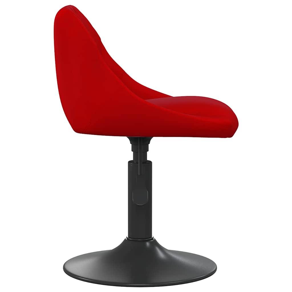 vidaXL Barhocker Weinrot Samt