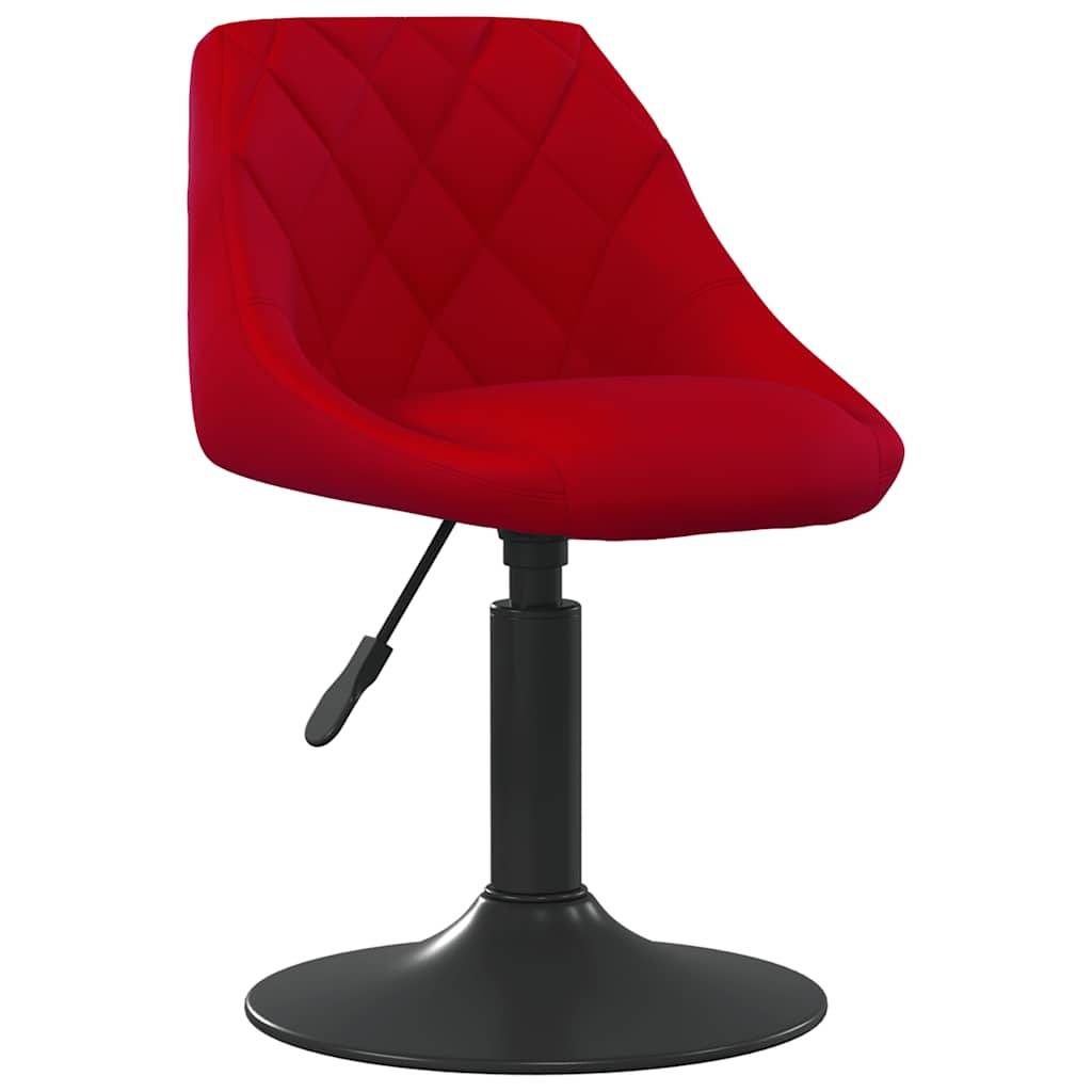 vidaXL Barhocker Weinrot Samt
