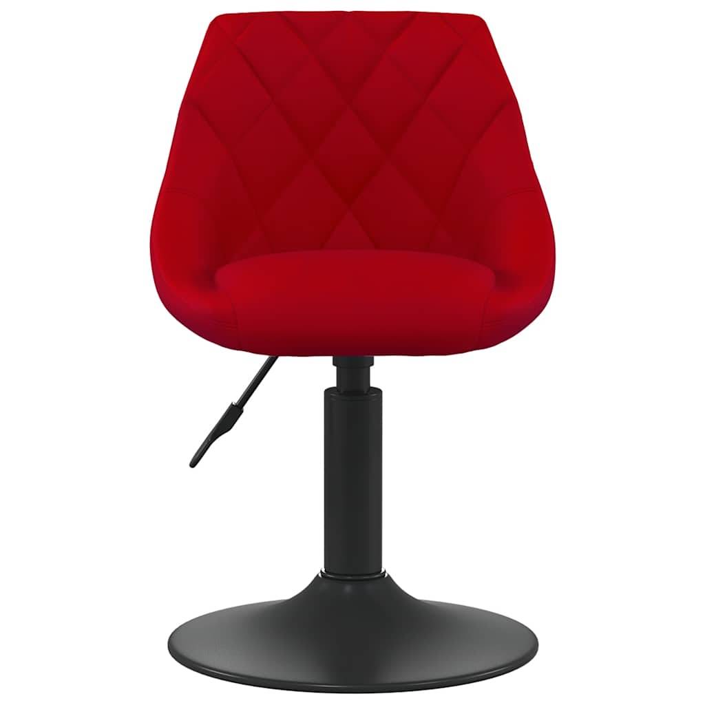 vidaXL Barhocker Weinrot Samt