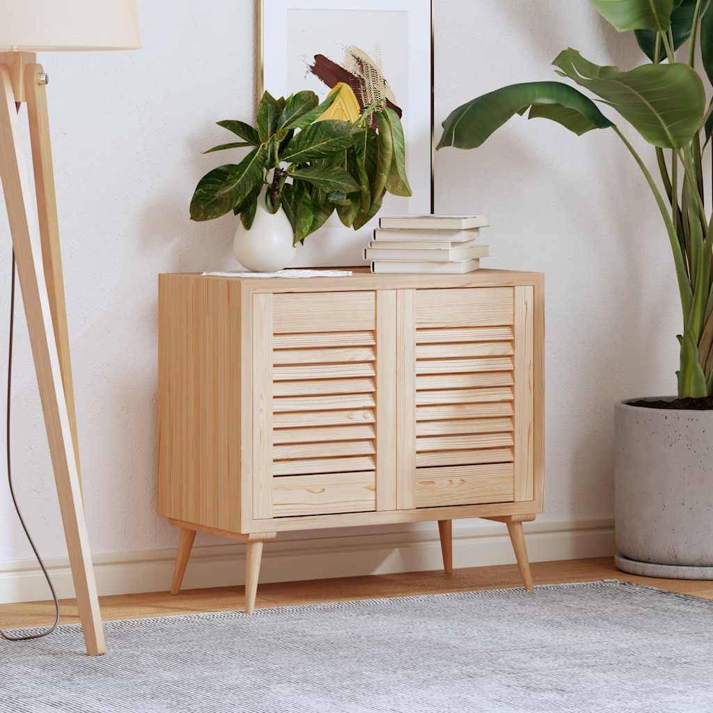 vidaXL Schranktüren Lamellen-Design 2 Stk. 39,5x29,5cm Massivholz