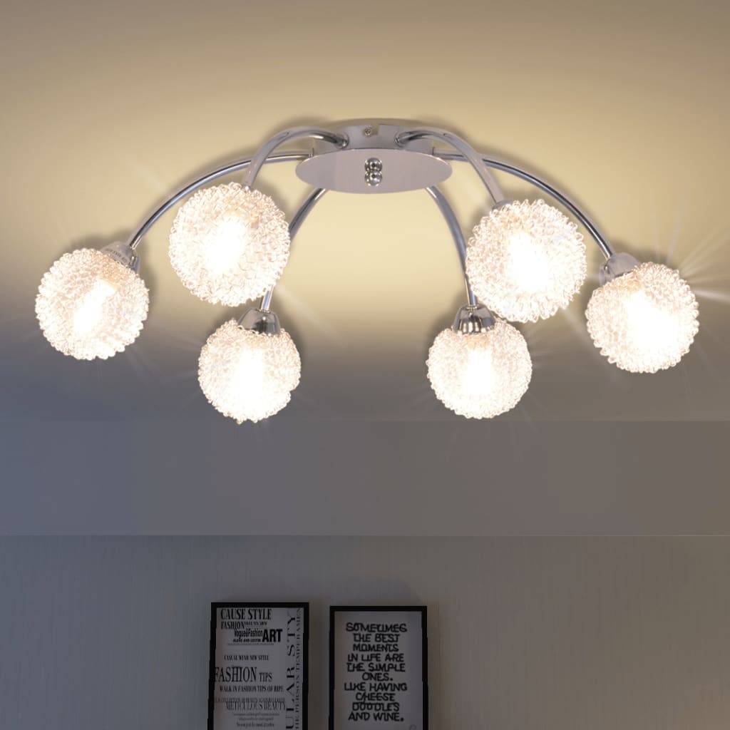vidaXL Deckenleuchte mit 6 LED-Glühlampen G9 240 W
