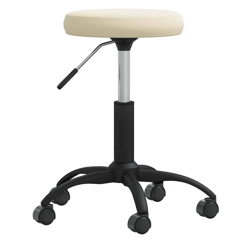 vidaXL Bürostuhl Drehbar Creme Samt