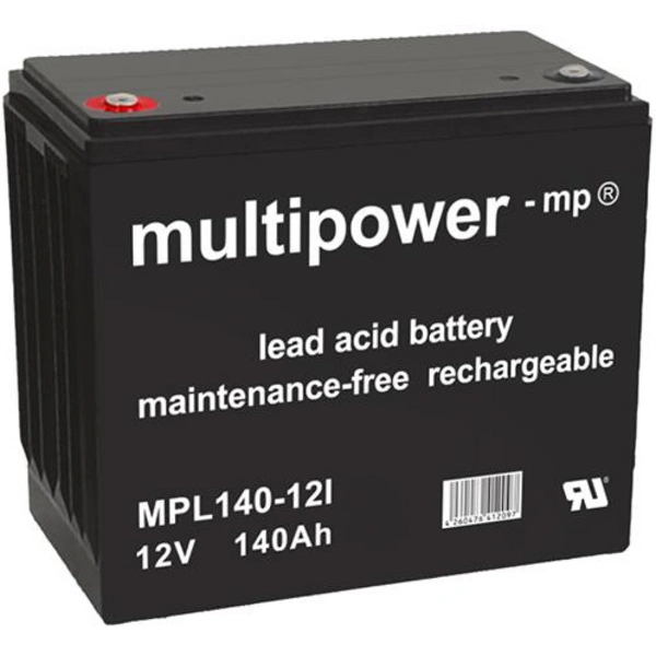 Multipower Blei-Akku MPL140-12I, AGM, Longlife, M6 Innengewinde Multipower Blei-Akku MPL140-12I, AGM, Longlife, M6 Innengewinde