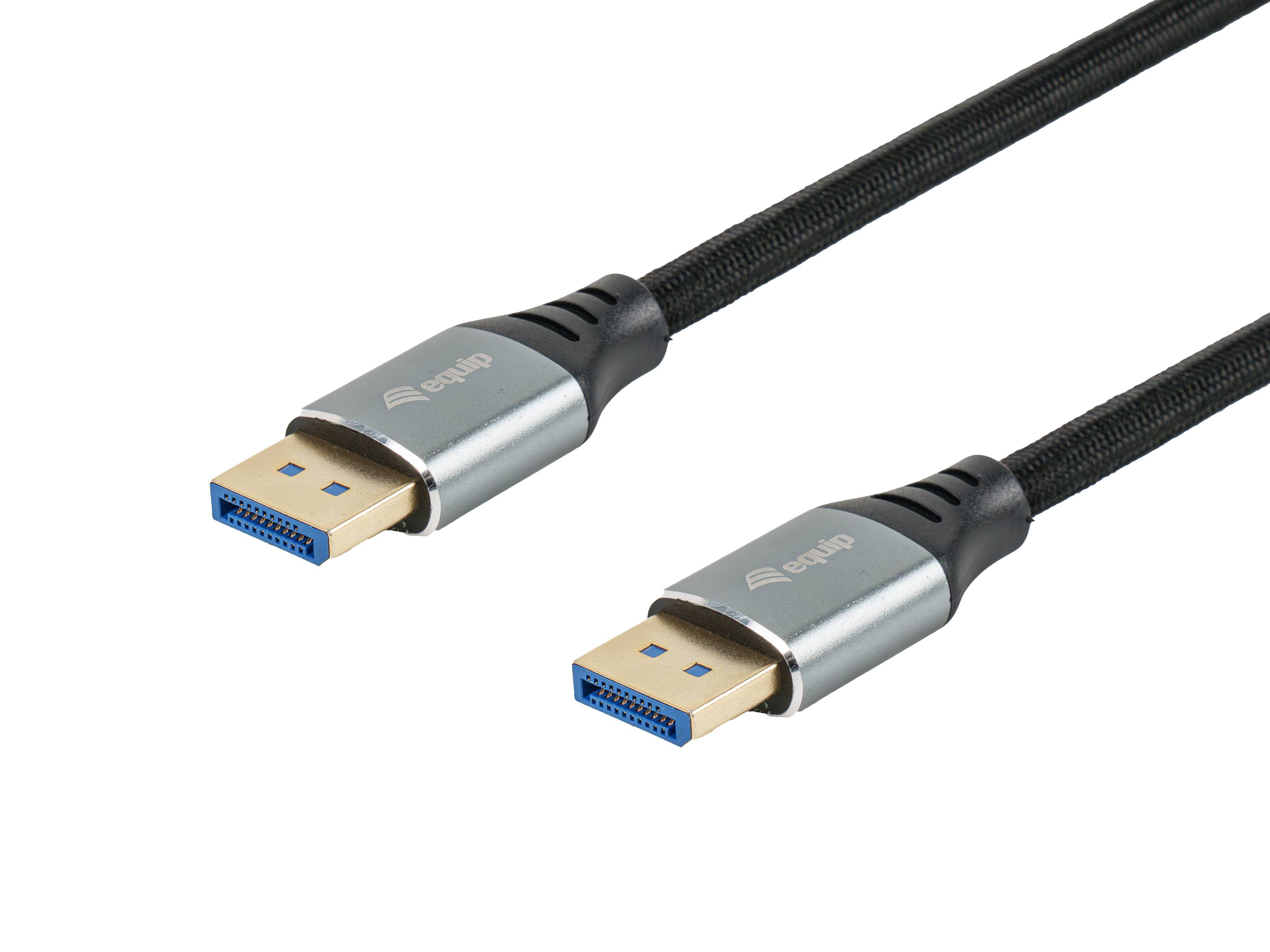 Equip DisplayPort 2.1 Premium 16K/60Hz St/St 1.00m schwarz