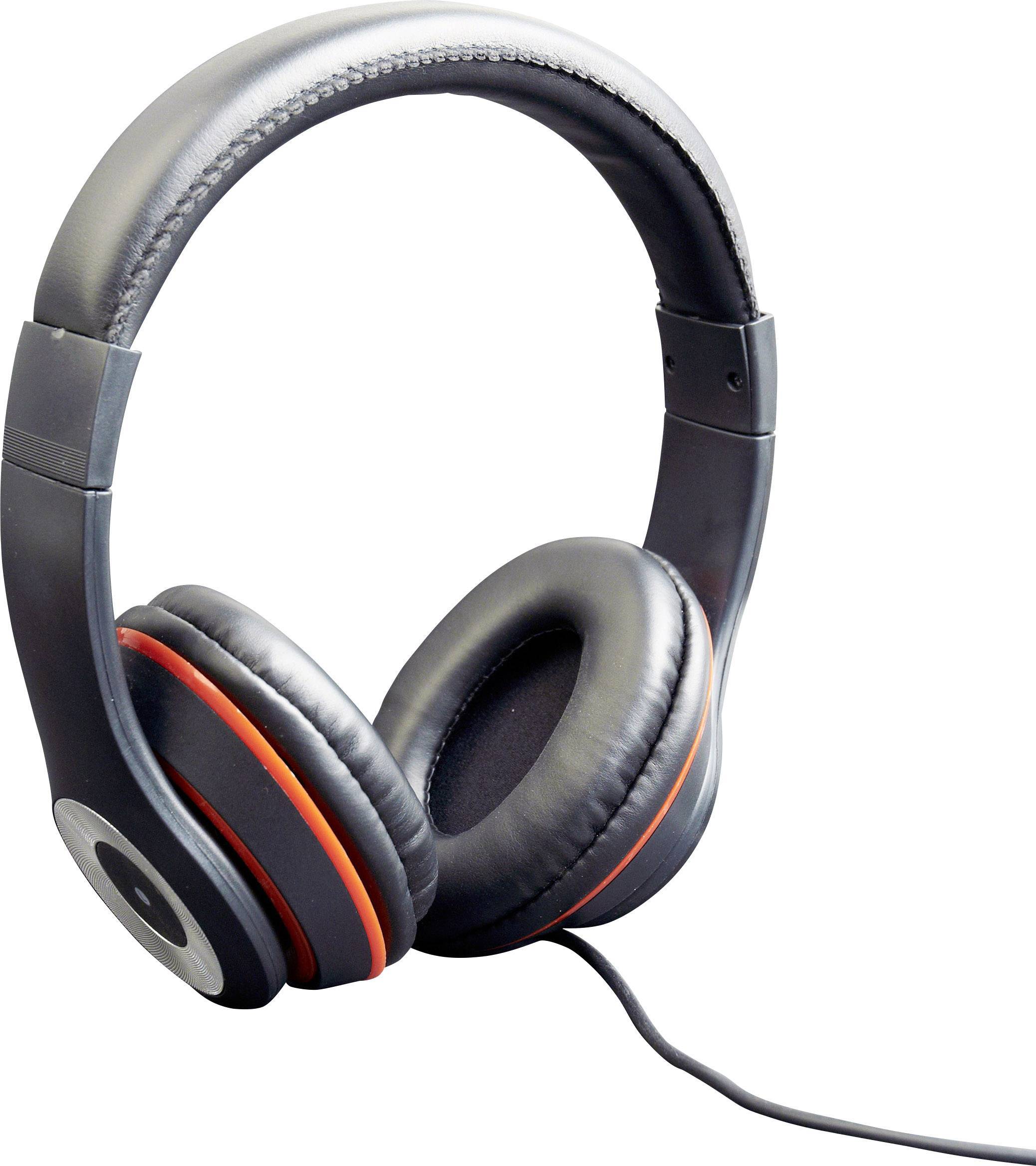 gembird Headset STEREO Los Angeles Klinke schwarz Eingabe / Ausgabe Kopfhörer & Headsets