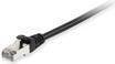Equip Patchkabel Cat6A S/FTP 2xRJ45 15.00m schwarz LSZH Polybeutel Kabel RJ45 Cat.6