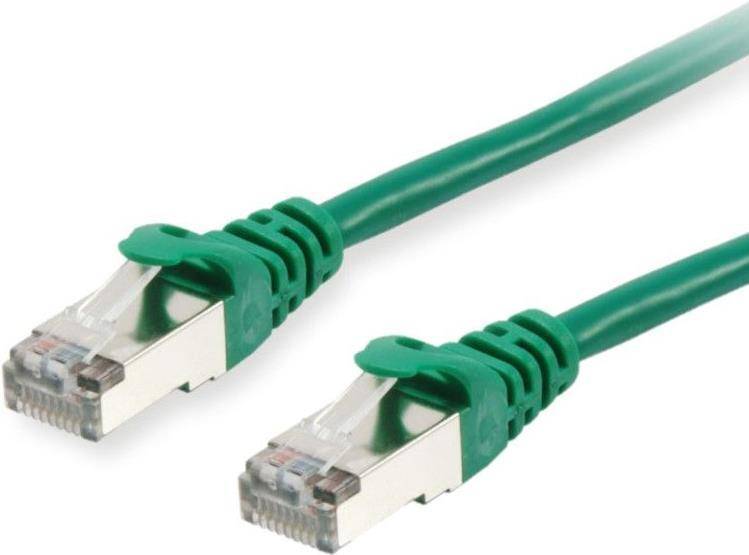 Equip Patchkabel Cat6 S/FTP 2xRJ45 50.00m grün LSZH Polybeutel Kabel RJ45 Cat.6