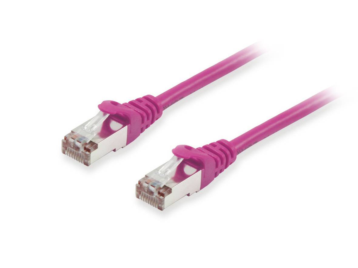 Equip Patchkabel Cat6A S/FTP 2xRJ45 1.50m lila LSZH Polybeutel Multimedia-Technik Cat6 Kabel