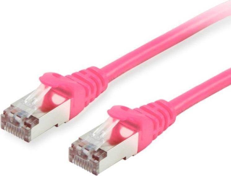 Equip Patchkabel Cat6 S/FTP 2xRJ45 50.00m pink LSZH Polybeutel Kabel RJ45 Cat.6
