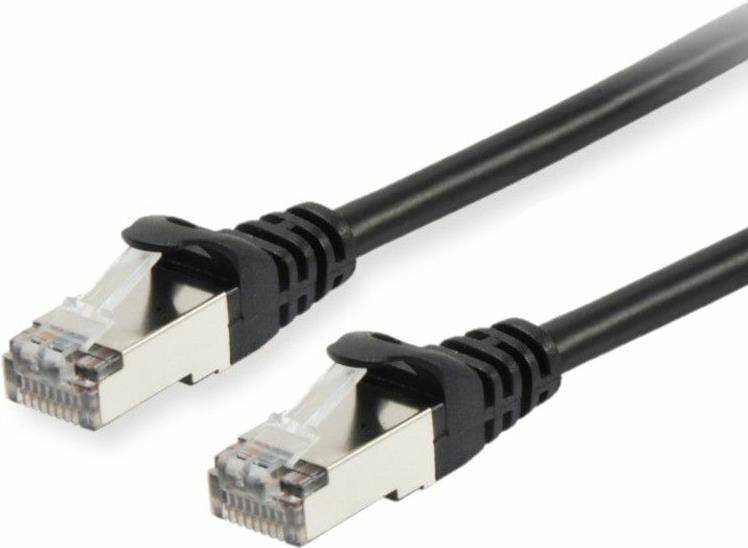 Equip Patchkabel Cat6 S/FTP 2xRJ45 50.00m schwarz LSZH Polybeutel Kabel RJ45 Cat.6