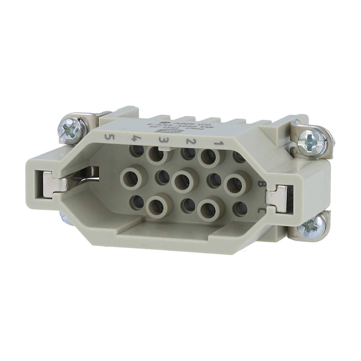 09210153001 HARTING Han 15D Stifteinsatz (M) Crimpanschluss, 15-polig+PE 250V, 10A - 1Stück