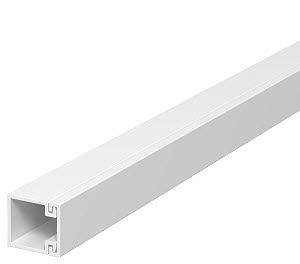 OBO Wand- und Deckenkanal mit Bodenlochung, 20x20mm, Polyvinylchlorid, reinweiß RAL, Stange mit 2m, 1 Stk.