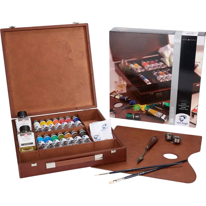 ROYAL TALENS Van Gogh Holzkoffer-Set Ölfarbe Inspiration