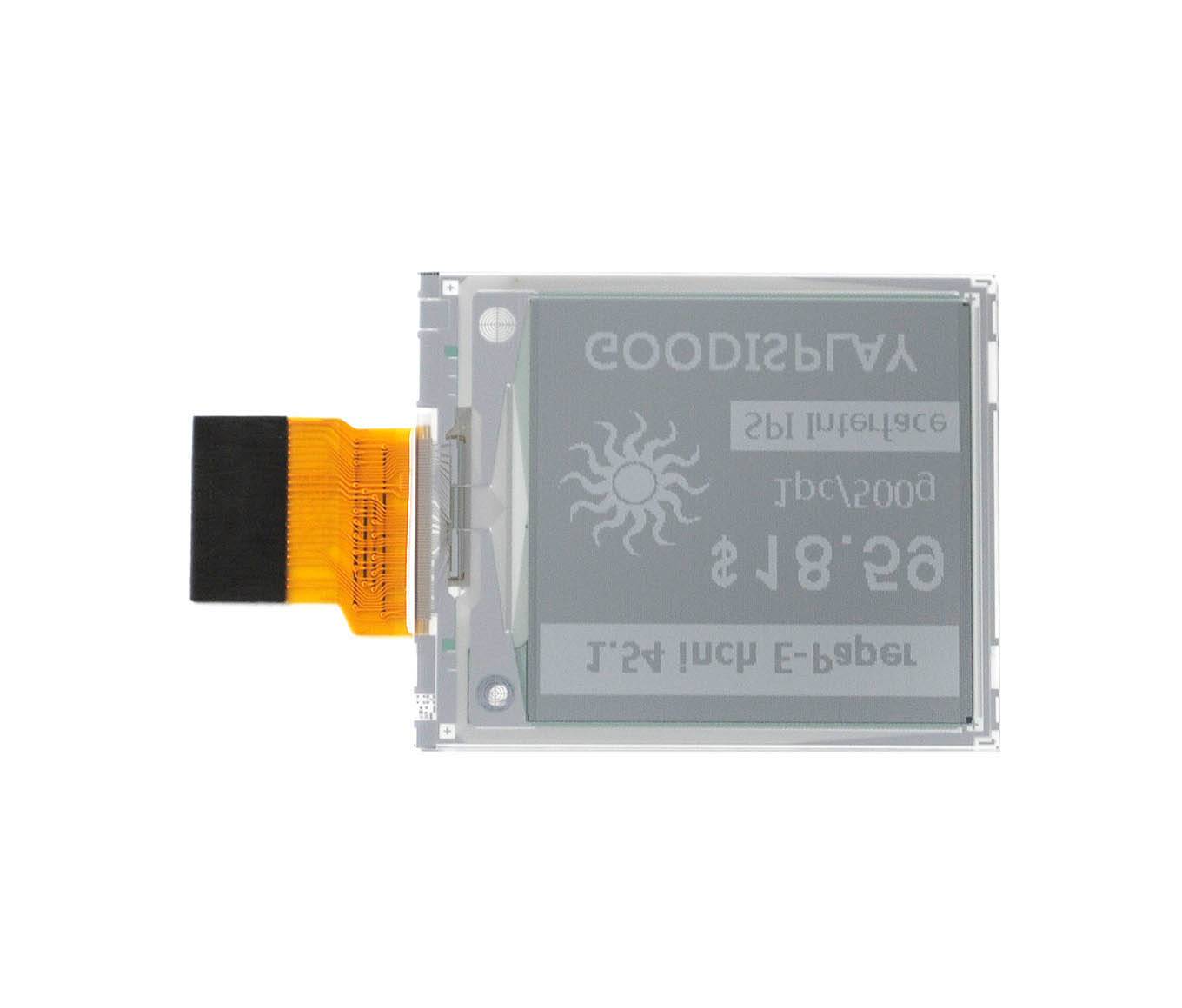 GooDisplay 1.54inch 200x200 Dot Matrix E-ink Display GDEY0154D67