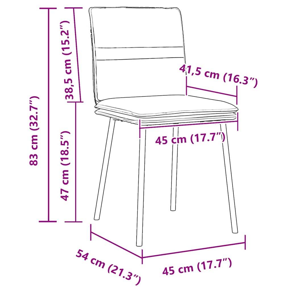 vidaXL Esszimmerstühle 2 Stk. Gelb Samt