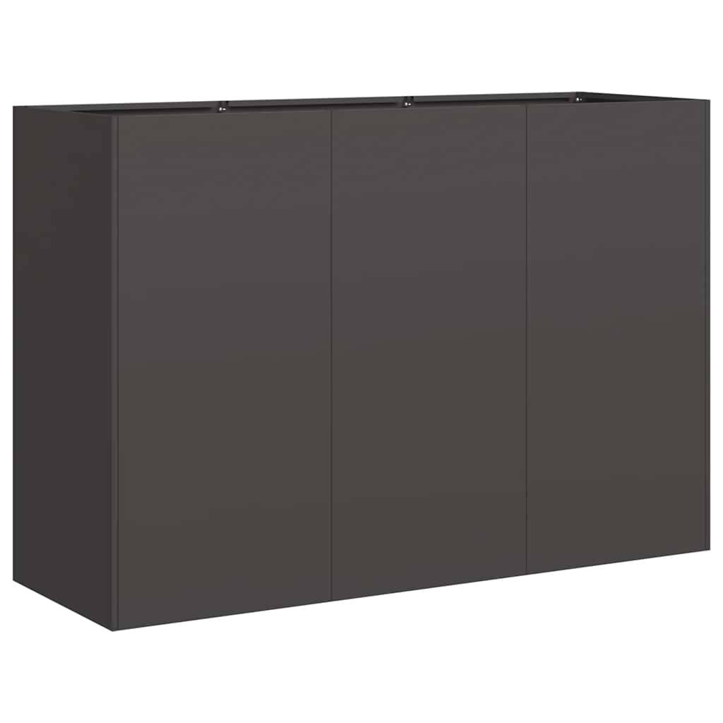 vidaXL Pflanzkübel Schwarz 120x40x80 cm Kaltgewalzter Stahl