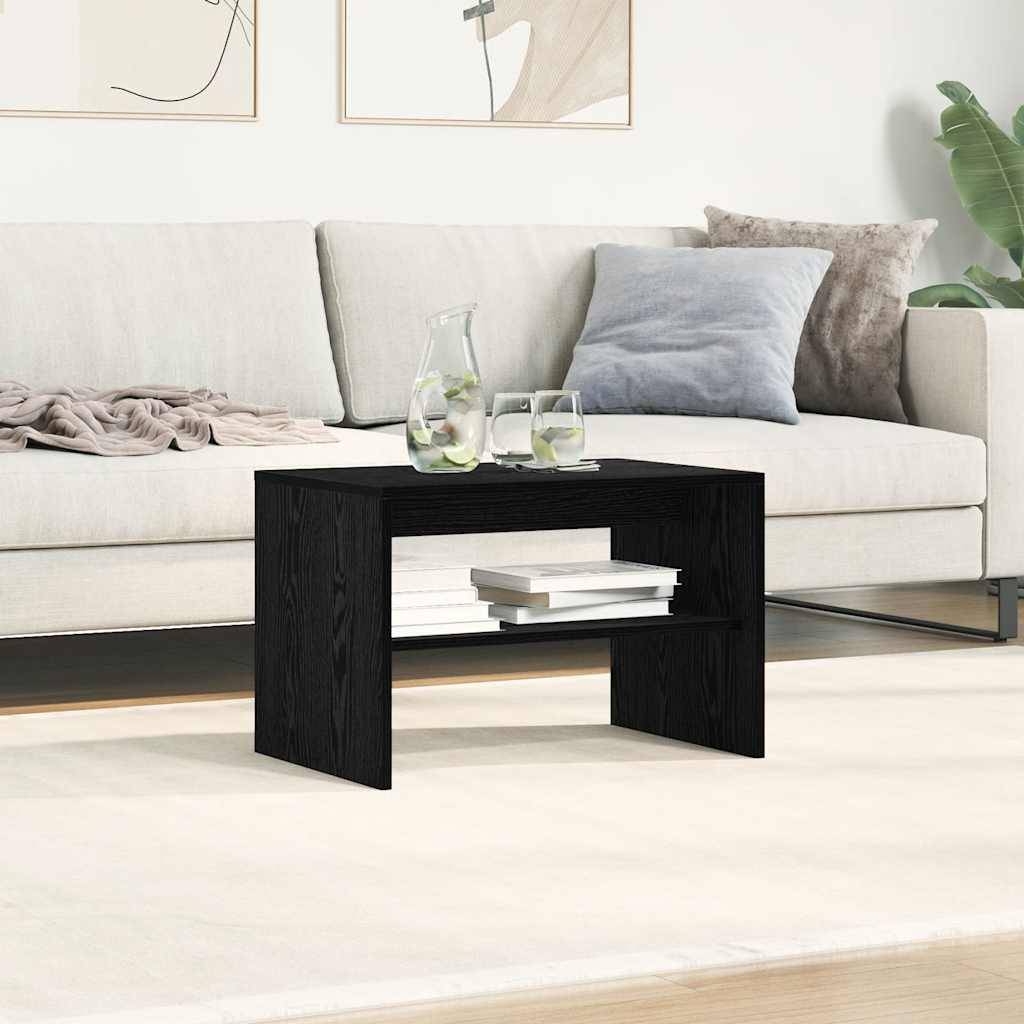 vidaXL TV-Schrank Schwarz Eichen-Optik 60x40x40 cm Holzwerkstoff