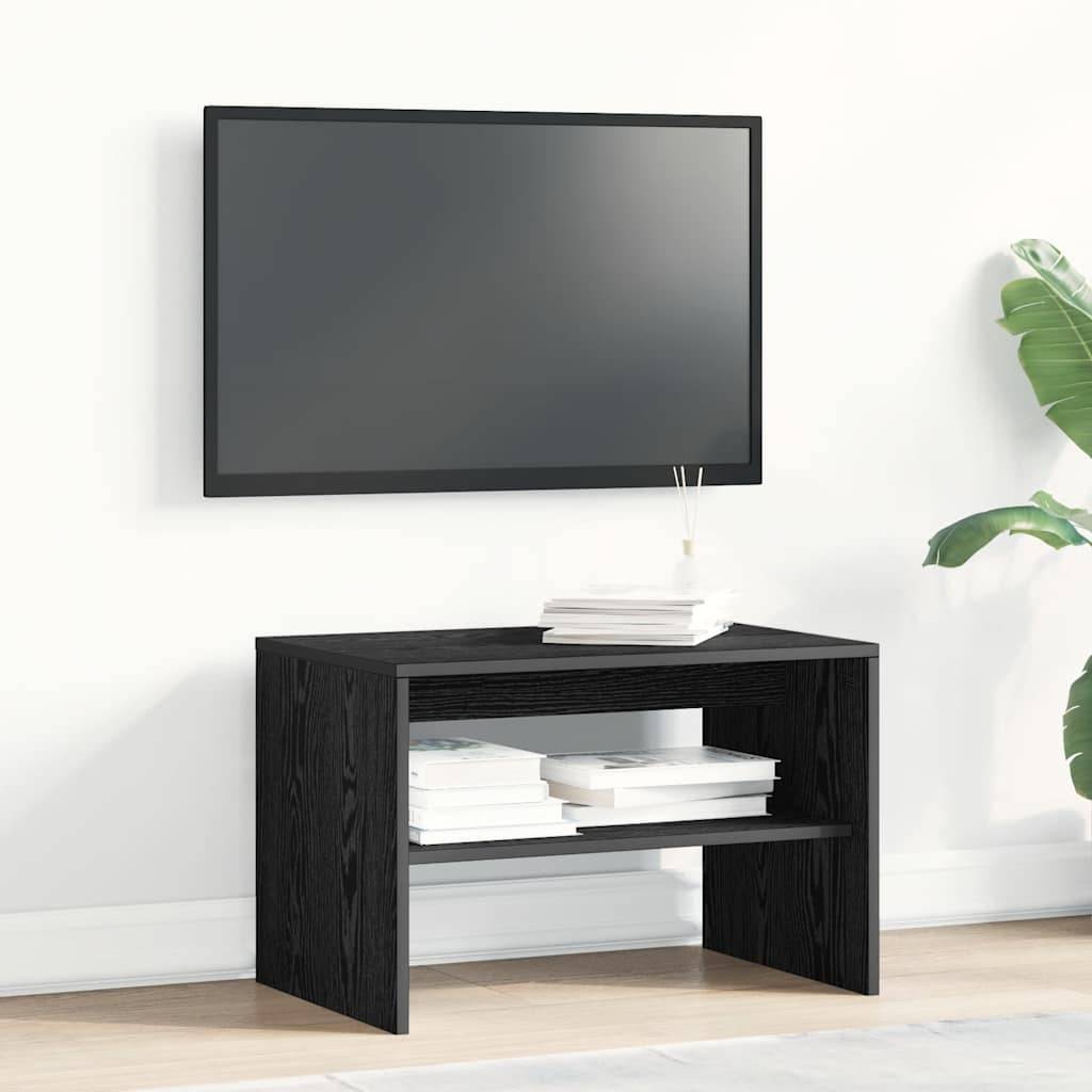 vidaXL TV-Schrank Schwarz Eichen-Optik 60x40x40 cm Holzwerkstoff