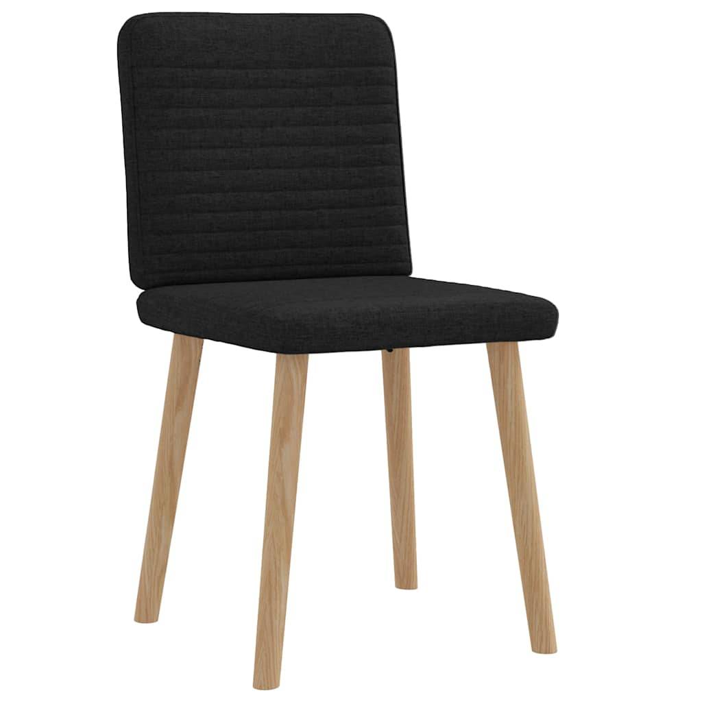 vidaXL Esszimmerstühle 2 Stk. Schwarz Stoff