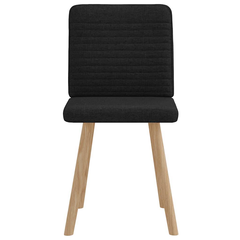 vidaXL Esszimmerstühle 2 Stk. Schwarz Stoff