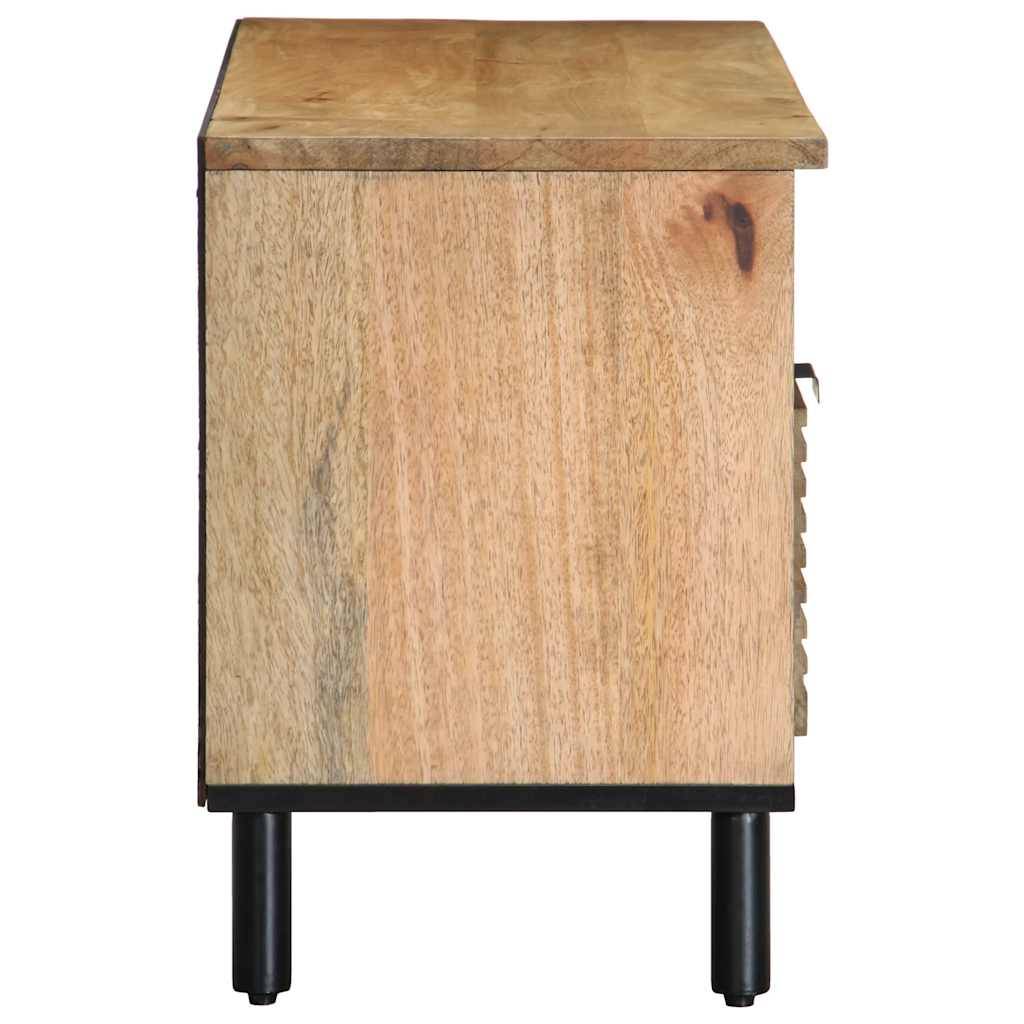 vidaXL TV-Schrank Braun 100x33x46 cm Massivholz Mango