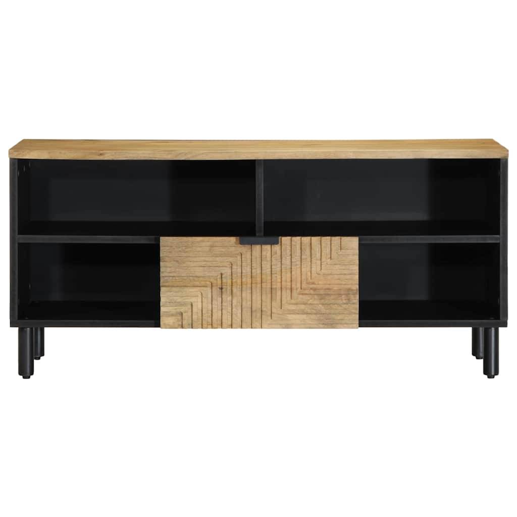 vidaXL TV-Schrank Braun 100x33x46 cm Massivholz Mango
