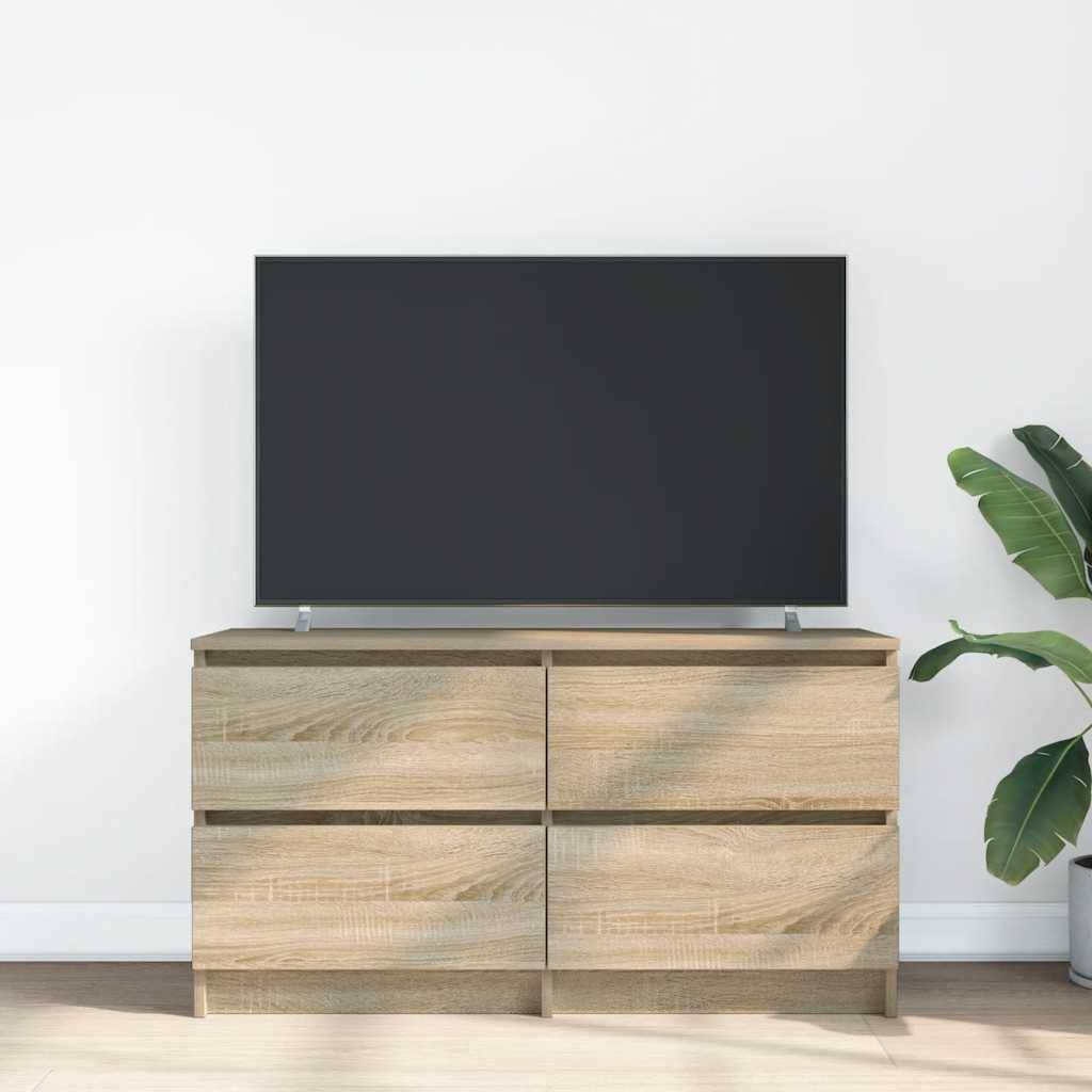 vidaXL TV-Schrank Sonoma-Eiche 100x35x54 cm Holzwerkstoff