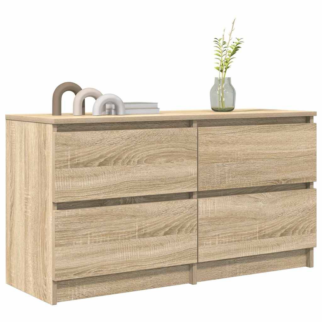 vidaXL TV-Schrank Sonoma-Eiche 100x35x54 cm Holzwerkstoff