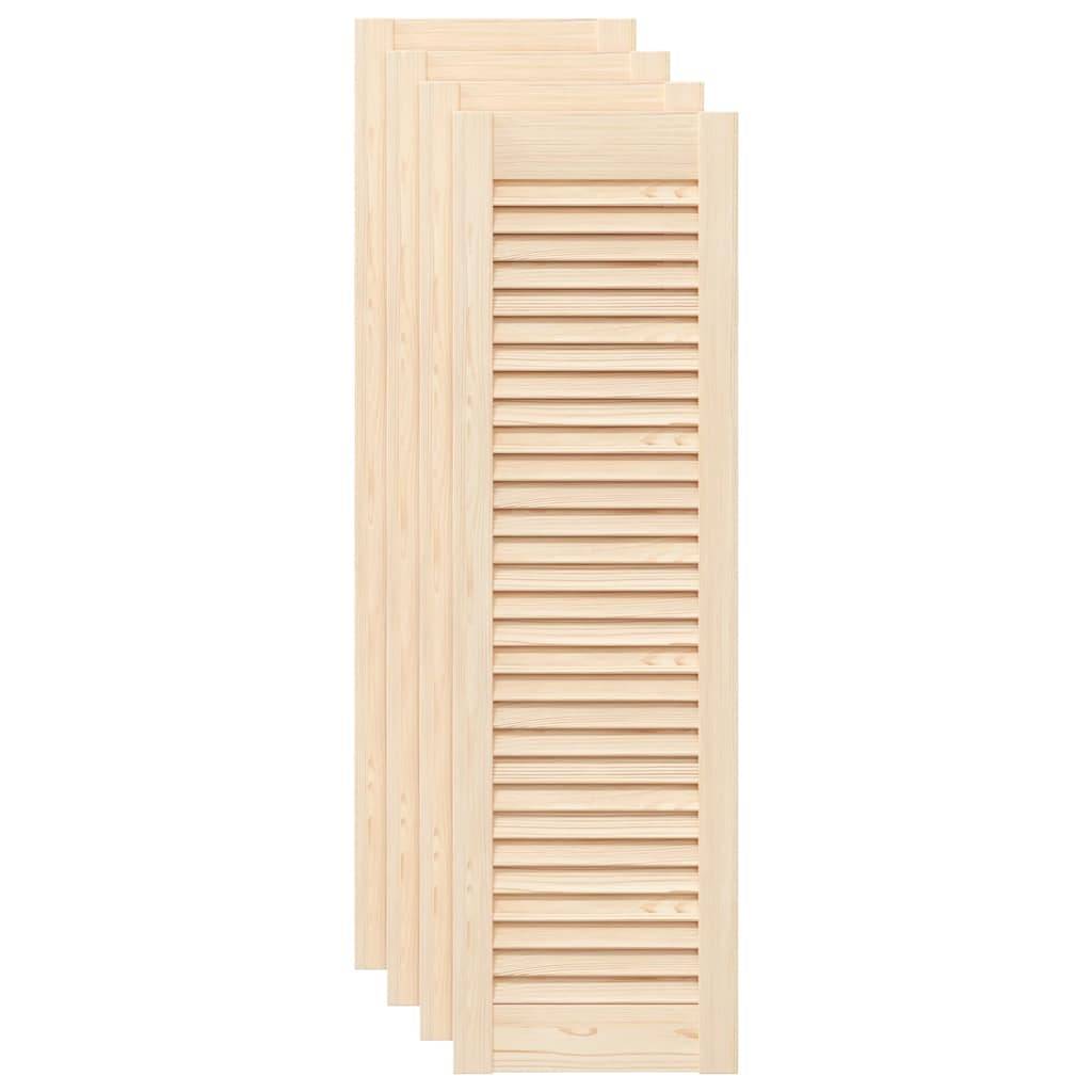 vidaXL Schranktüren Lamellen-Design 4 Stk. 99x29,5cm Massivholz Kiefer