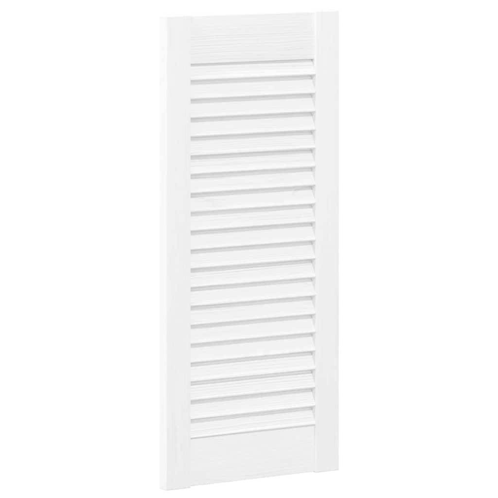 vidaXL Schranktüren Lamellen-Design 4 Stk. Weiß 69x29,5 cm