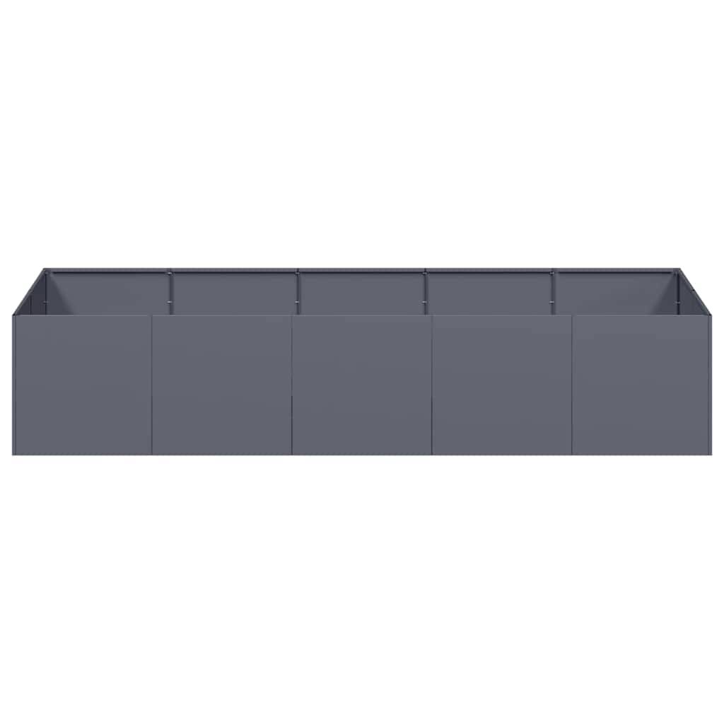 vidaXL Pflanzgefäß Anthrazit 200x80x40 cm Stahl
