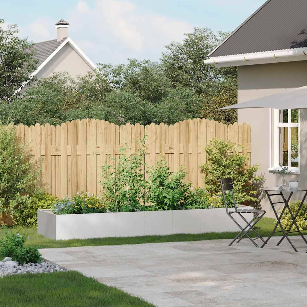 vidaXL Pflanzkübel 280x80x40 cm Edelstahl