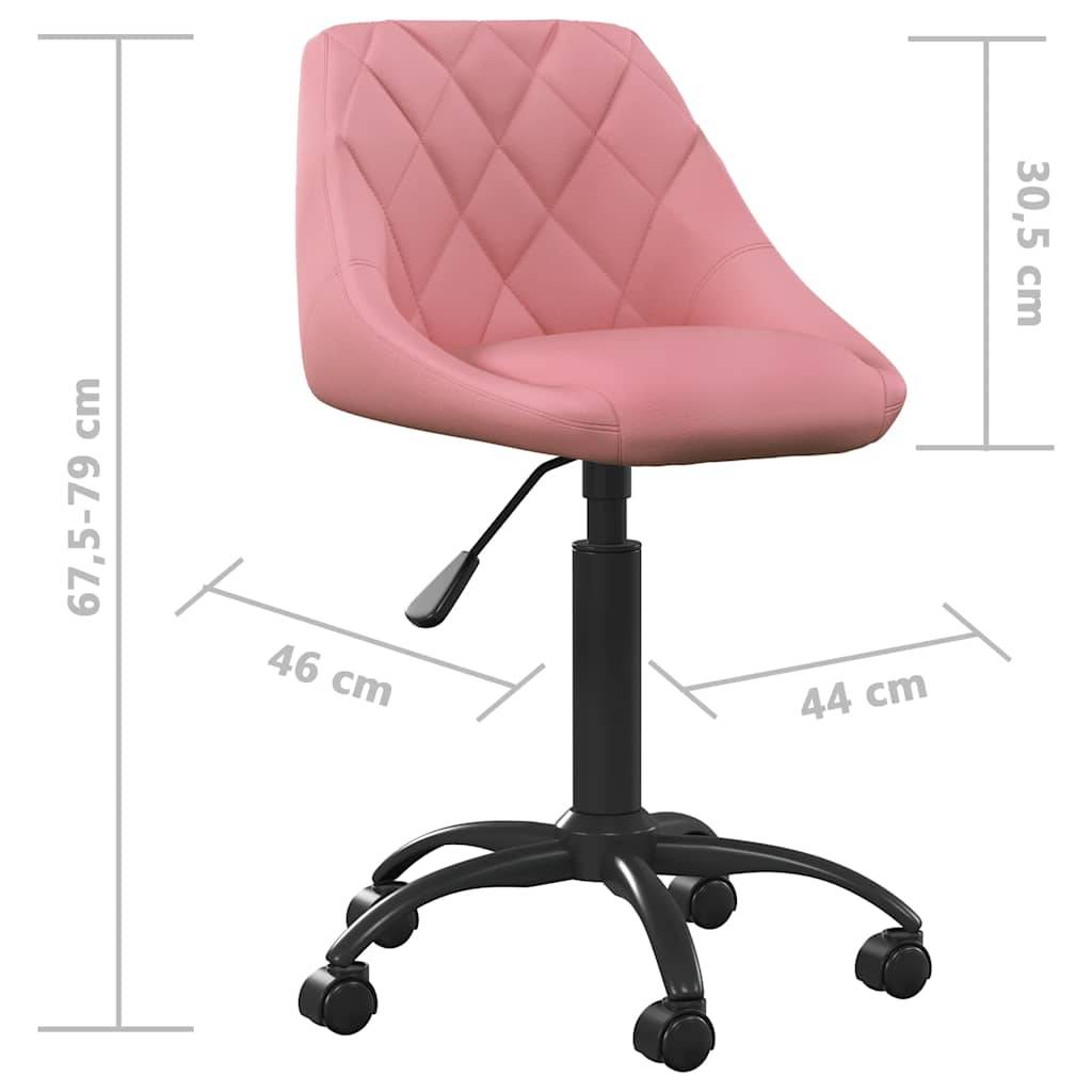 vidaXL Esszimmerstuhl Rosa Samt