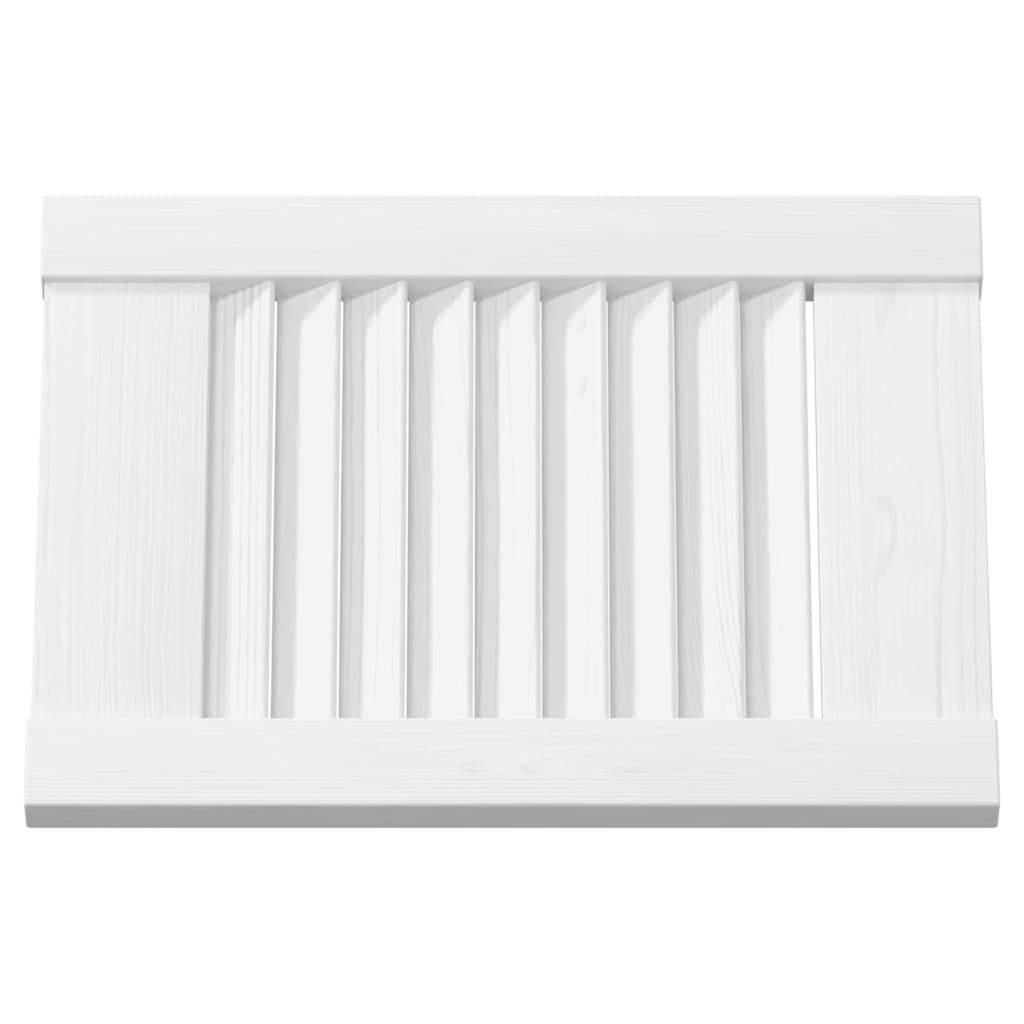 vidaXL Schranktür Lamellen-Design Weiß 39,5x29,5 cm