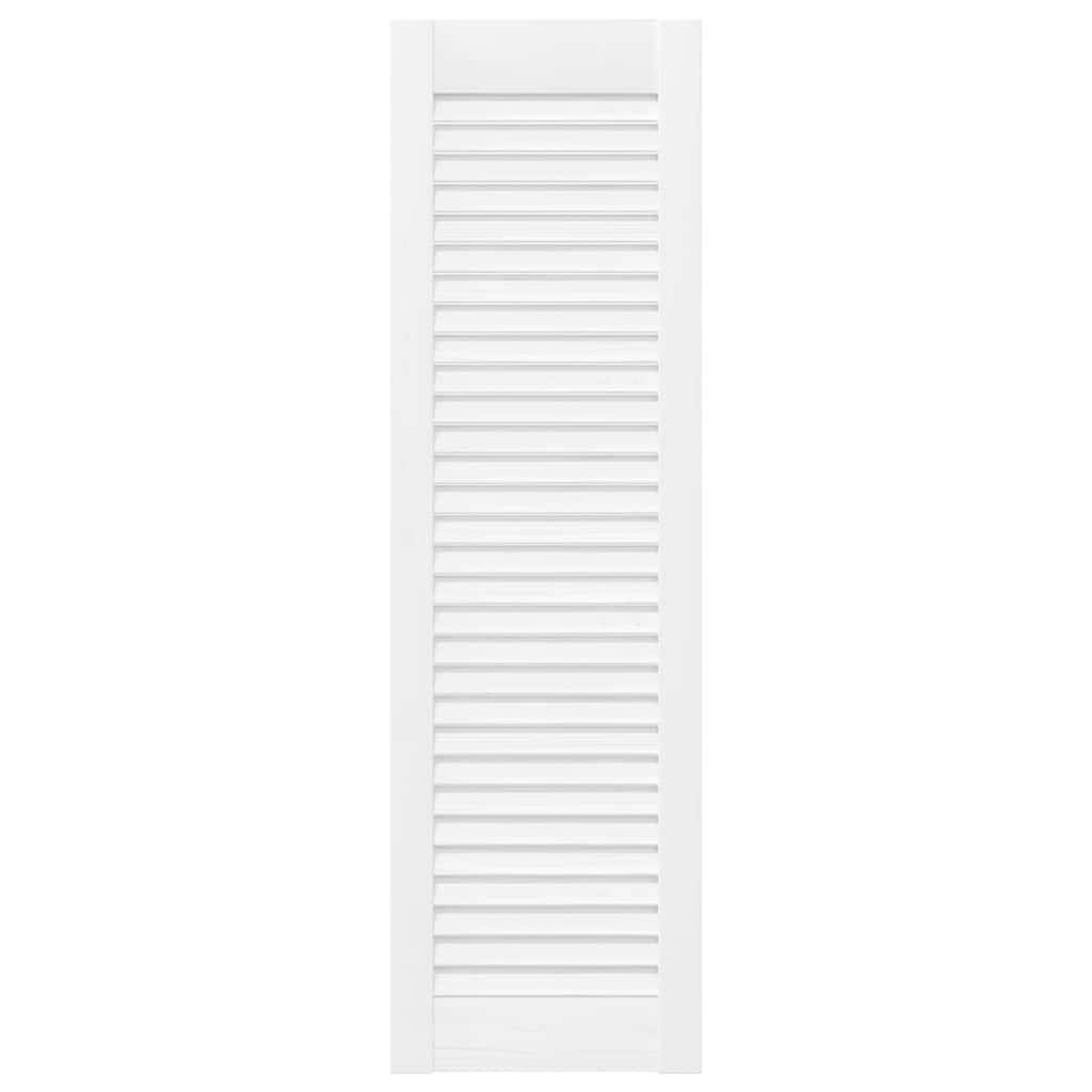 vidaXL Schranktür Lamellen-Design Weiß 99x29,5 cm
