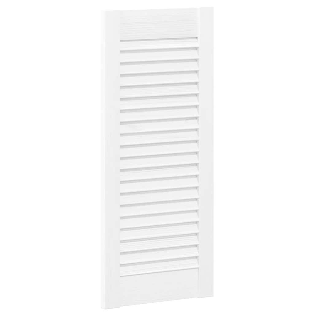 vidaXL Schranktüren Lamellen-Design 2 Stk. Weiß 69x29,5 cm