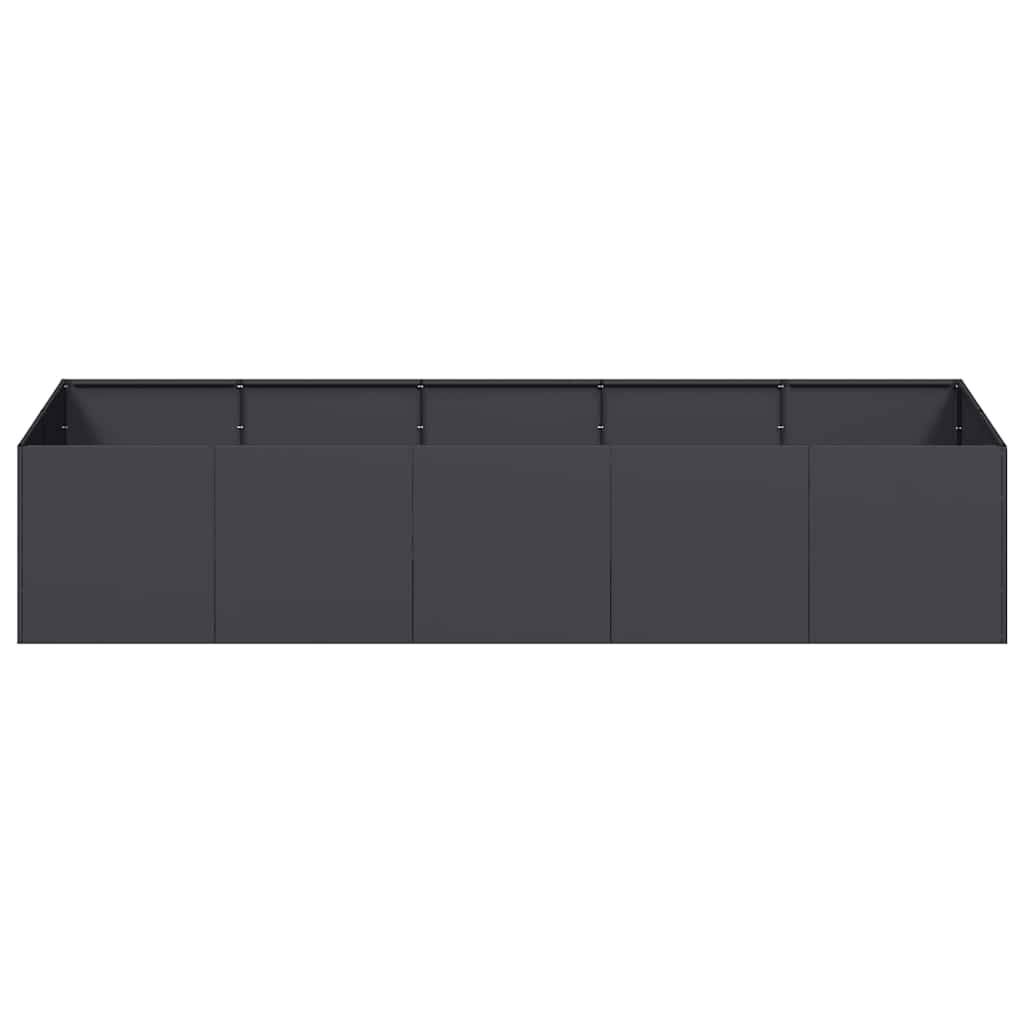 vidaXL Pflanzgefäß Schwarz 200x80x40 cm Stahl