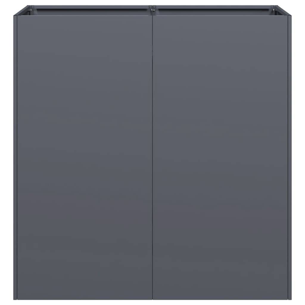 vidaXL Pflanzkübel Anthrazit 80x40x80 cm Kaltgewalzter Stahl