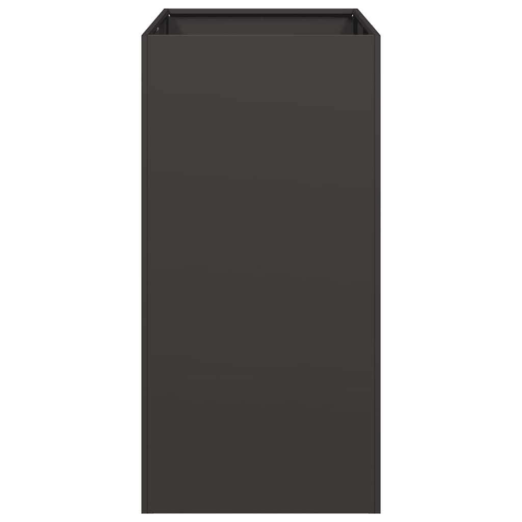 vidaXL Pflanzkübel Schwarz 40x80x80 cm Stahl