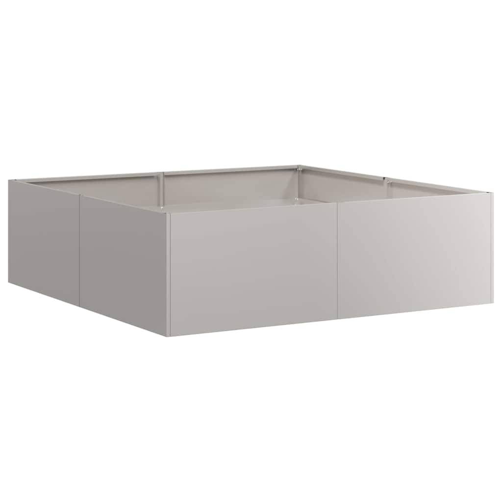 vidaXL Pflanzkübel Rostig 100x100x30 cm Wetterfester Stahl