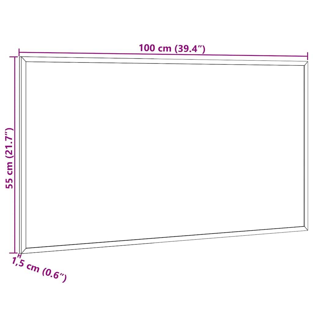 vidaXL Magnetisches Whiteboard mit massivem Kiefernholzrahmen 100x55cm
