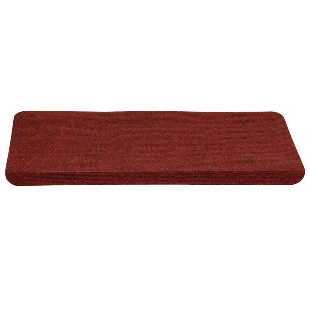 vidaXL Stufenmatten Selbstklebend 30 Stk. Rot 65x24,5x3,5 cm