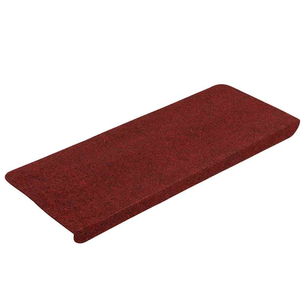 vidaXL Stufenmatten Selbstklebend 30 Stk. Rot 65x24,5x3,5 cm