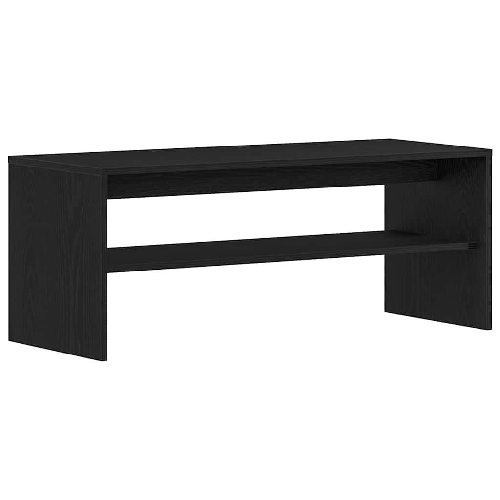 vidaXL TV-Schrank Schwarz Eichen-Optik 100x40x40 cm Holzwerkstoff