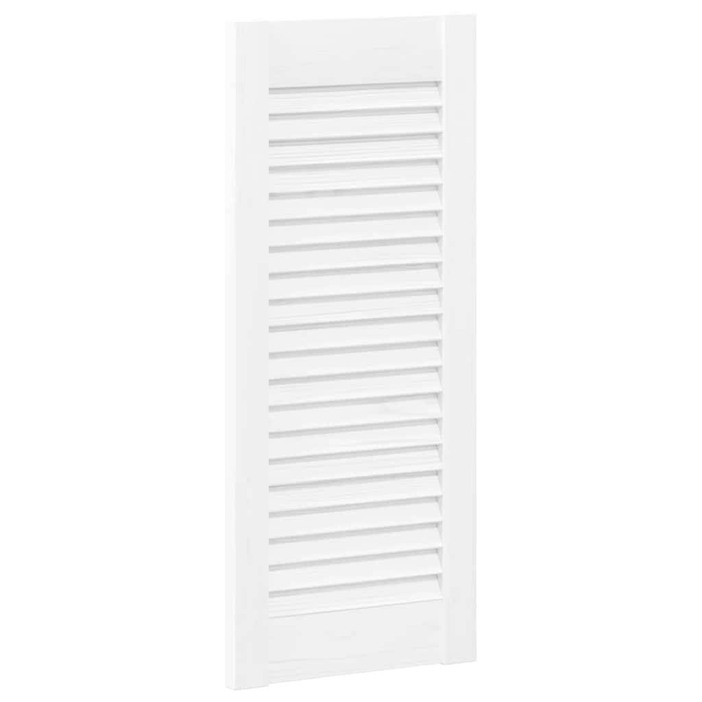 vidaXL Schranktüren Lamellen-Design 4 Stk. Weiß 61,5x29,5 cm