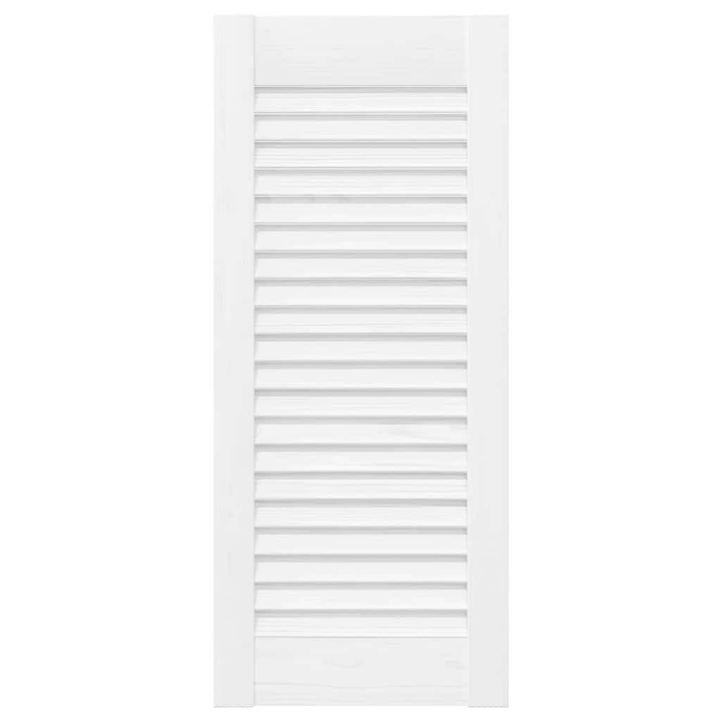 vidaXL Schranktüren Lamellen-Design 4 Stk. Weiß 61,5x29,5 cm