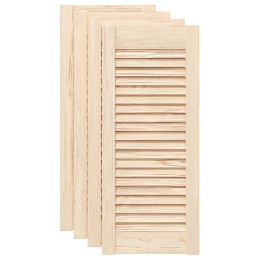 vidaXL Schranktüren Lamellen-Design 4 Stk. 69x29,5cm Massivholz Kiefer